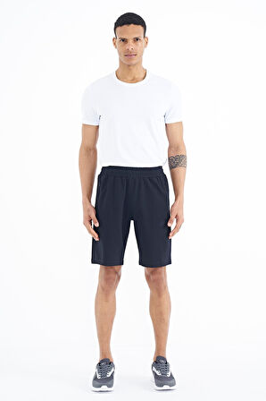 Ryan Lacivert Cepli Standart Kalıp Erkek Şort - 81239