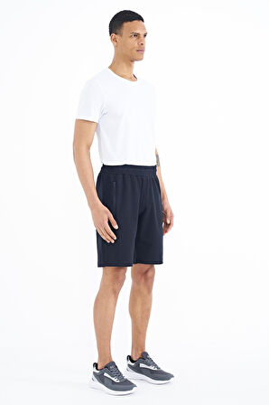 Ryan Lacivert Cepli Standart Kalıp Erkek Şort - 81239