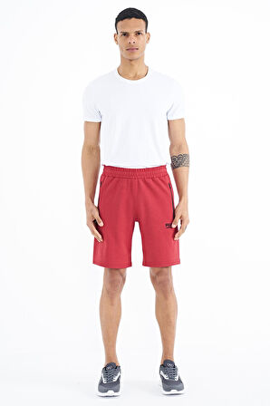 Ryan Kırmızı Cepli Standart Kalıp Erkek Şort - 81239