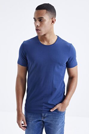 İndigo Basic Kısa Kol Standart Kalıp O Yaka Erkek T-Shirt - 87911 | M