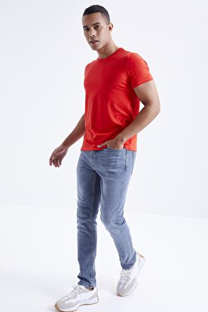 Fiesta Basic Kısa Kol Standart Kalıp O Yaka Erkek T-Shirt - 87911 | M