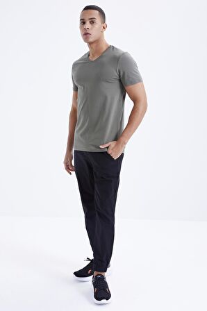 Çağla Basic Kısa Kol Standart Kalıp V Yaka Erkek T-Shirt - 87912 | L