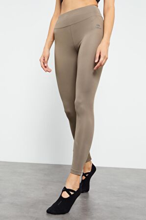 Camel Yüksek Bel Streç Slim Fit Dar Paça Kadın Tayt - 94545 | L