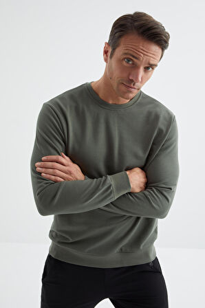 Çağla Basic O Yaka Rahat Form Erkek Sweatshirt - 88053 | XL