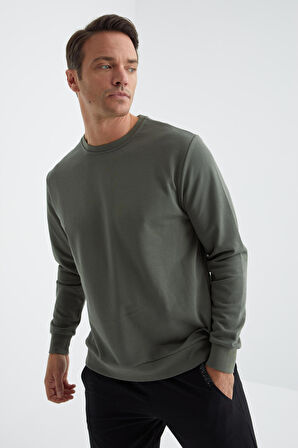 Çağla Basic O Yaka Rahat Form Erkek Sweatshirt - 88053 | XL