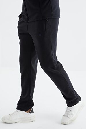 Lacivert Dik Yaka Basic Erkek Polar Eşofman Takımı - 85193 | S