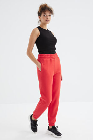 Fiesta Yüksek Bel Rahat Form Basic Jogger Kadın Eşofman Alt - 94624 | M