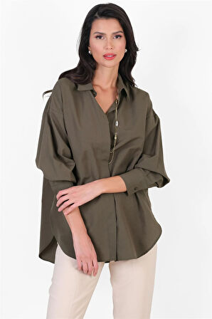 Antonina Oversize Gömlek HAKİ