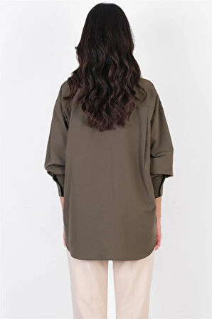 Antonina Oversize Gömlek HAKİ