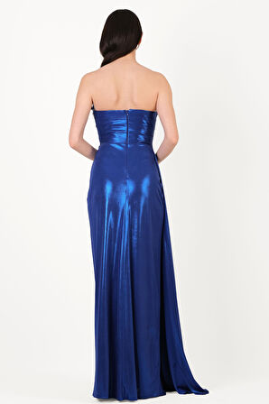 Odobella Kalp Yaka Straplez Anvelop Uzun Abiye Elbise SAKS