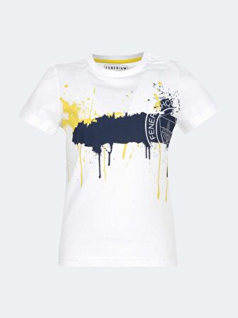 ÇOCUK TRİBÜN BOYALI LOGO T-SHİRT