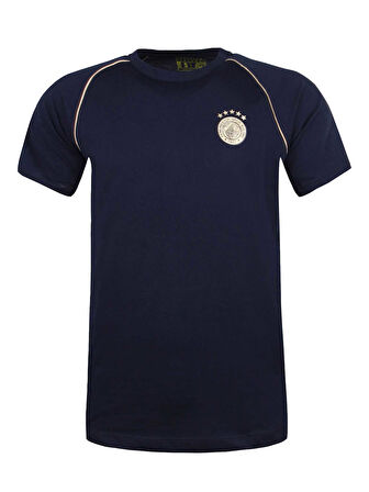 ERKEK 5 YILDIZ BİYELİ GOLD LOGO TSHIR