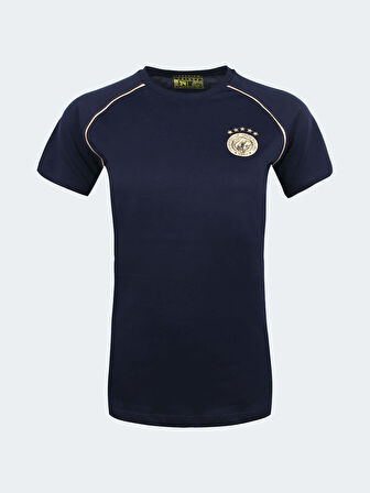 KADIN 5 YILDIZ BİYELİ GOLD LOGO TSHIR