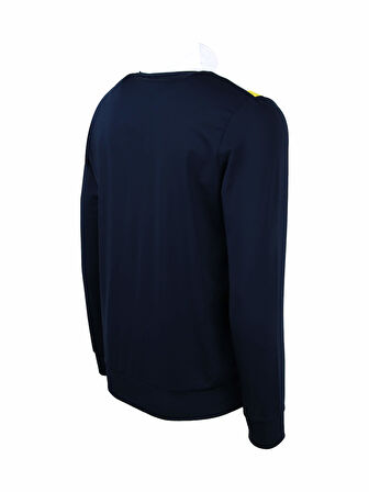 ERKEK TRIBUN TEK RENK LOGOLU SWEAT