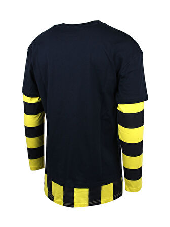 ERKEK TRIBUN ÇUBUKLU DETAYLI TSHIRT