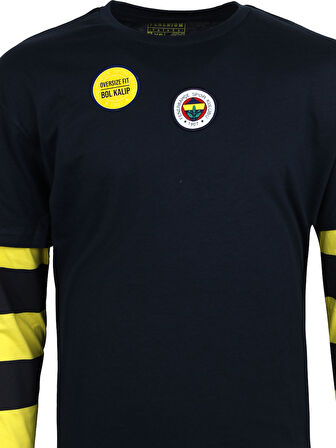 ERKEK TRIBUN ÇUBUKLU DETAYLI TSHIRT