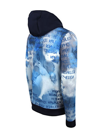 ERKEK TRIBUN BOĞA PATTERN SWEAT