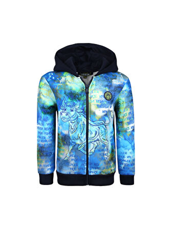 ÇOCUK TRIBUN BOĞA PATTERN SWEAT