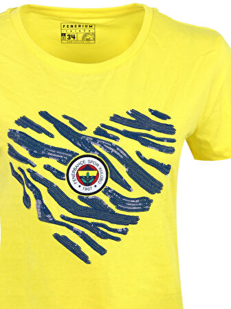 KADIN TRIBUN KÖPÜK PAYETLİ TSHIRT