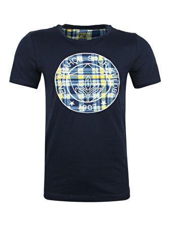ERKEK TRIBUN EKOSE LOGOLU TSHIRT