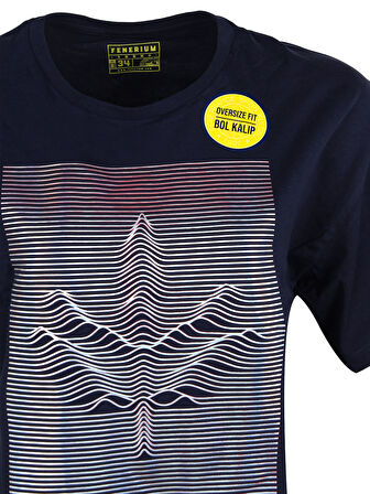 KADIN TREND HOLOGRAM BASKILI TSHIRT