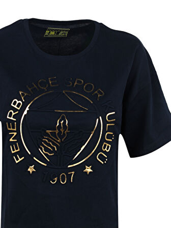 KADIN TRIBUN EMBOSS LOGOLU TSHIRT