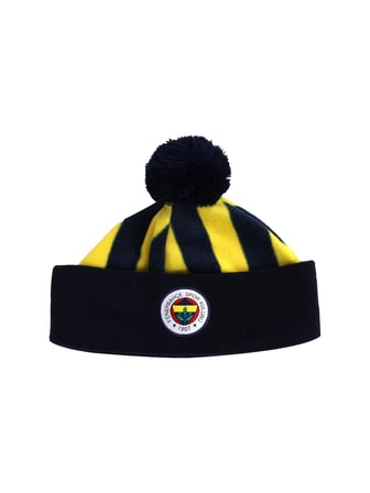 Fenerbahçe Lacivert Sarı Çocuk Polar Bere