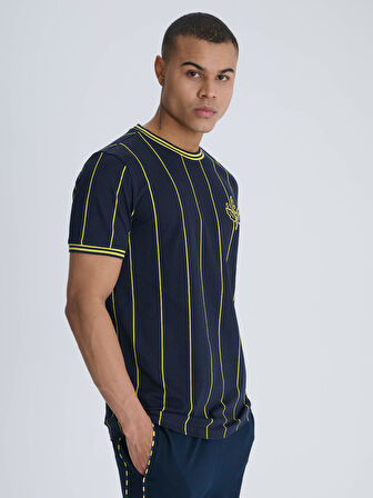 ERKEK TRIBUN İNCE ÇİZGİLİ TSHIRT