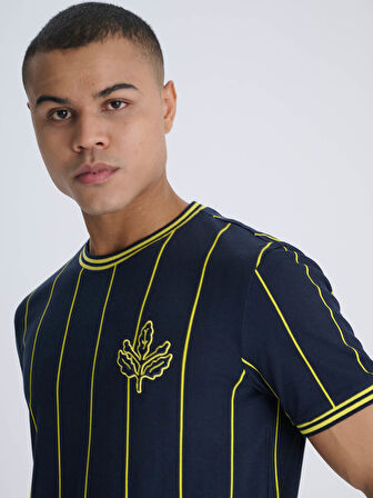 ERKEK TRIBUN İNCE ÇİZGİLİ TSHIRT