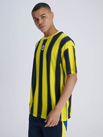 ERKEK TRIBUN ÇUBUKLU TSHIRT
