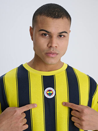 ERKEK TRIBUN ÇUBUKLU TSHIRT