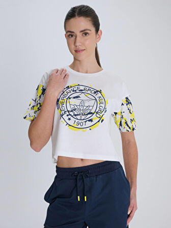 KADIN TRIBUN KAMUFLAJ DETAYLI TSHIRT