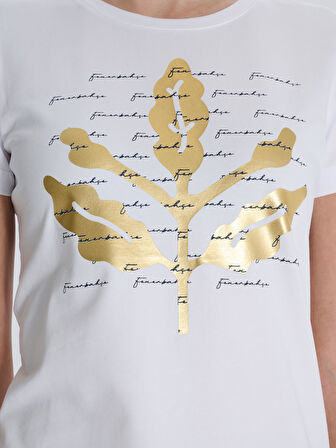 KADIN TRIBUN VARAK BASKILI TSHIRT