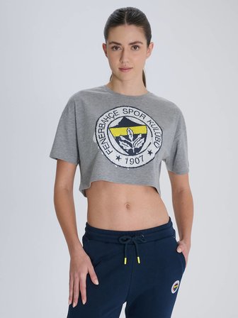 KADIN TRIBUN FIRÇA DETAYLI TSHIRT