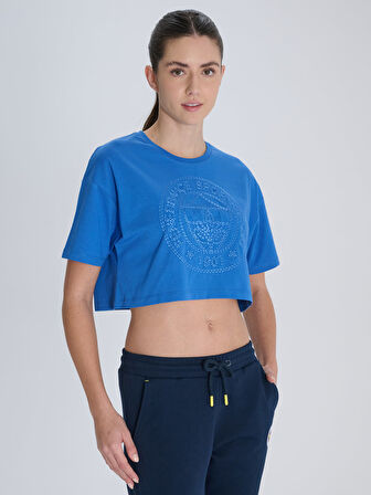 KADIN TRIBUN APLİKE NAKIŞLI TSHIRT