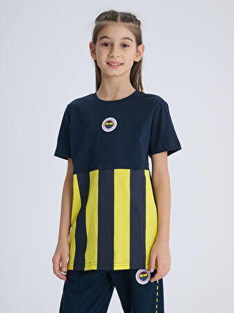 ÇOCUK TRIBUN ÇUBUK BLOKLU TSHIRT