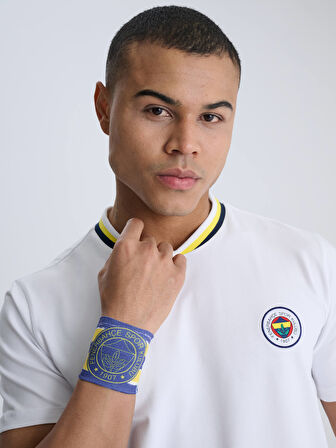 UNISEX SARI LACİVERT BASKI BİLEKLİK