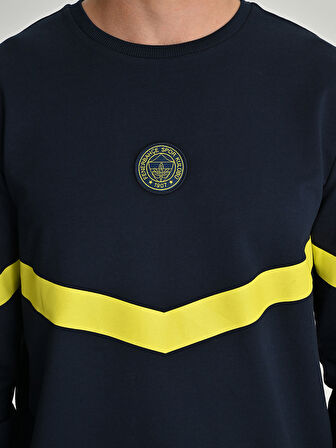 ERKEK TRIBUN ZİGZAG DETAYLI SWEAT