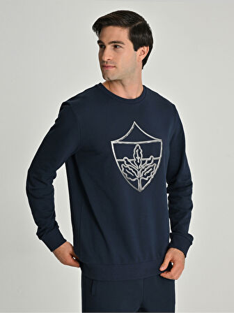 ERKEK TRIBUN METALİK DETAYLI SWEAT