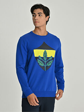 ERKEK TRIBUN SARI LACİVERT BASIC SWEA