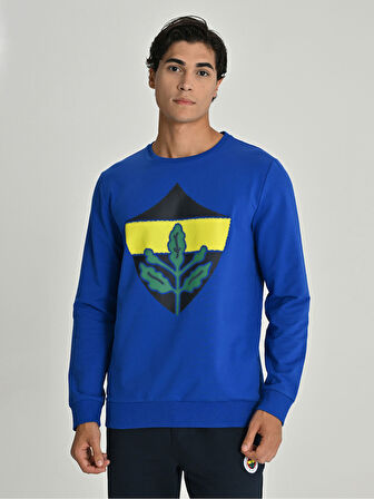 ERKEK TRIBUN SARI LACİVERT BASIC SWEA