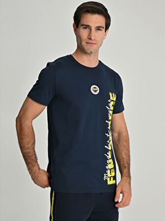 Fenerbahçe S.K. 25/26 Sezon Tribün Dokuma logolu Tişört Tribün Forması