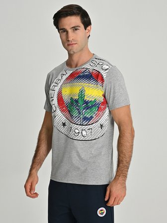 ERKEK TRIBUN 6 RENK LOGOLU TSHIRT