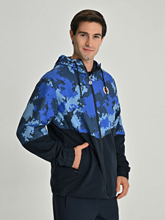 Fenerbahçe S.K. 25/26 Tribün Kamuflaj Yağmurluk Antrenman Jacket Eşofman Üstü Erkek Ceket