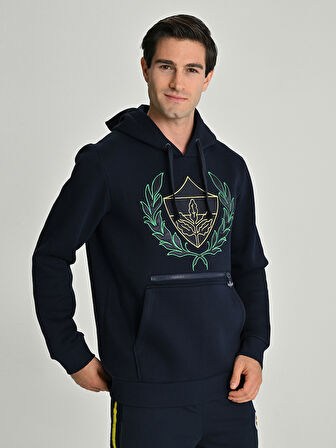 ERKEK KOLEJ ÇELENK LOGOLU SWEAT