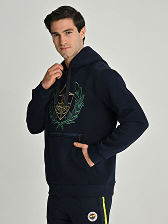 ERKEK KOLEJ ÇELENK LOGOLU SWEAT