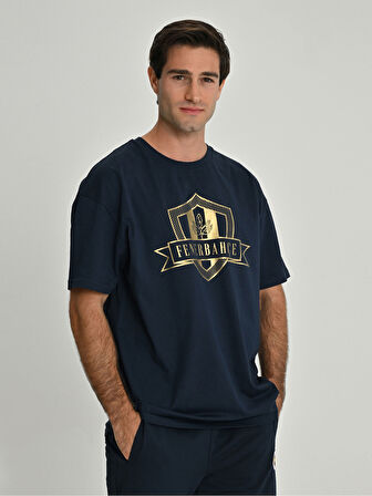 ERKEK KOLEJ GOLD DETAYLI TSHIRT