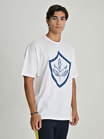 ERKEK TREND PARLAK BASKI TSHIRT