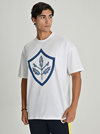 ERKEK TREND PARLAK BASKI TSHIRT