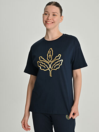KADIN TREND GOLD PALAMUT TSHIRT